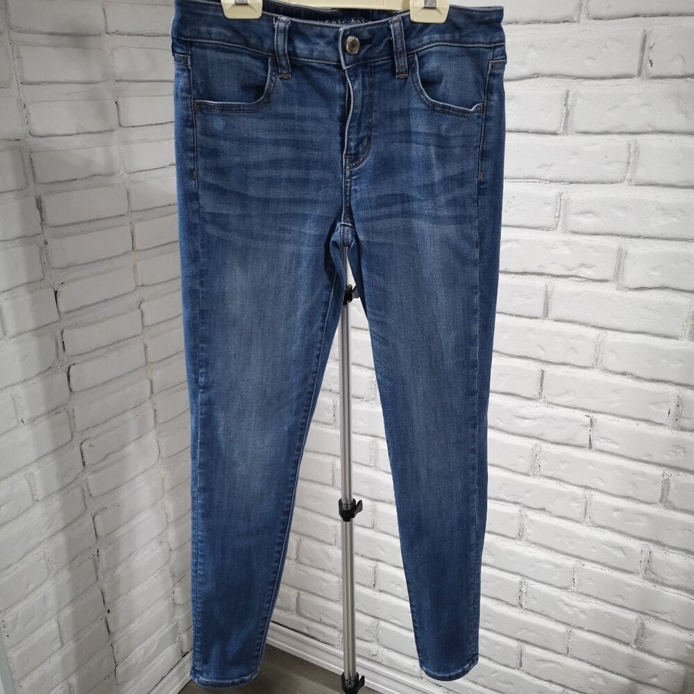 American Eagle Jegging Ladies Medium Wash Size 6 Slim Leg